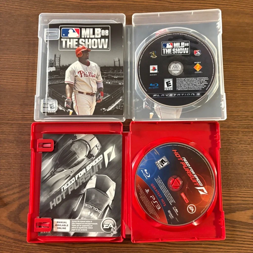 Sony PlayStation 3 PS3 5 Game Bundle LEGO NFS Madden MLB Top Spin Good Condition